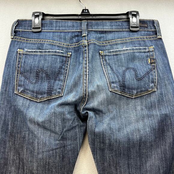 Citizens of Humanity Jeans Women's 29 (8) Dark Blue Dita Petite Bootcut Preppy - Picture 3 of 14